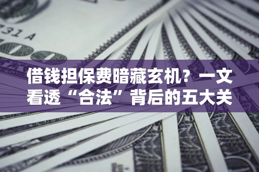 武汉借钱担保费暗藏玄机？一文看透“合法”背后的五大关键陷阱