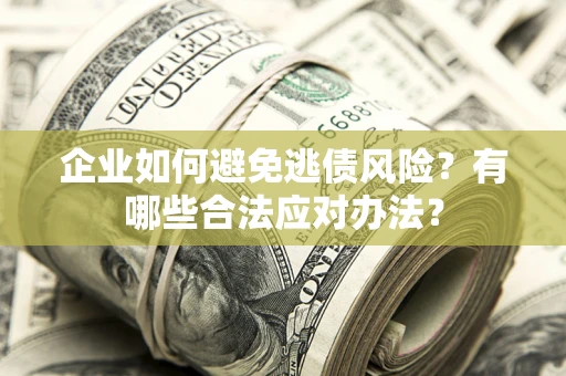 武汉企业如何避免逃债风险？有哪些合法应对办法？