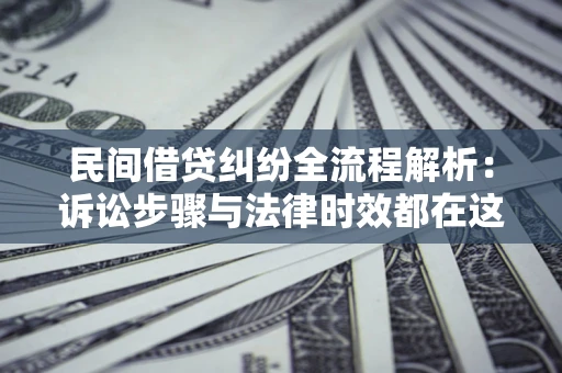 武汉民间借贷纠纷全流程解析：诉讼步骤与法律时效都在这儿了