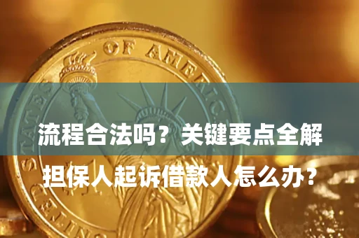 武汉

担保人起诉借款人怎么办？流程合法吗？关键要点全解析