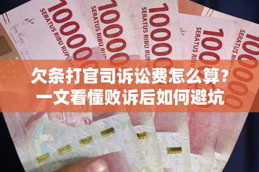 武汉欠条打官司诉讼费怎么算？一文看懂败诉后如何避坑